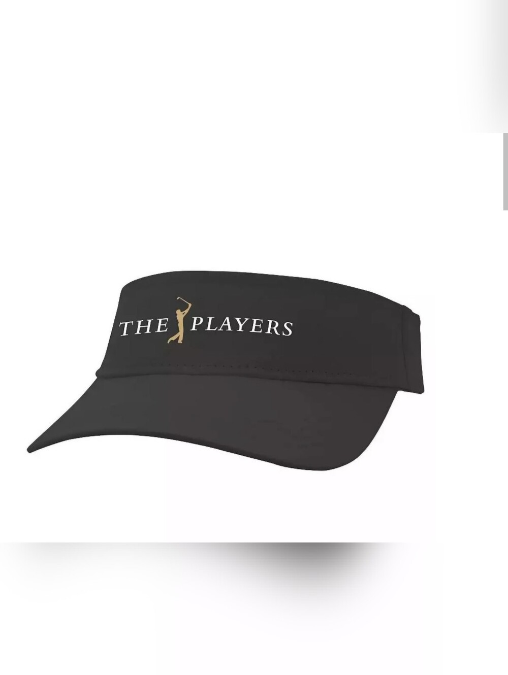 THE PLAYERS Championship Golf Visor Mens Ahead Adjustable Black Hat TPC Sawgrass